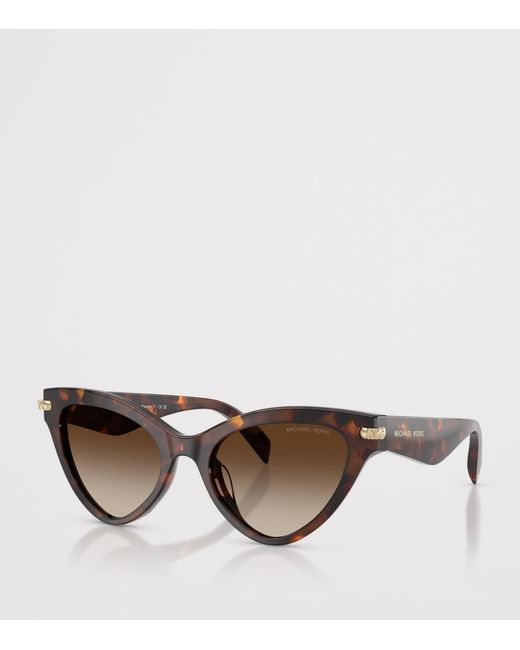 Michael Kors Brown Roanoke Cat Eye Sunglasses