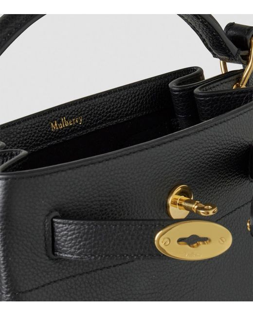 Mulberry Black Leather Islington Bucket Bag