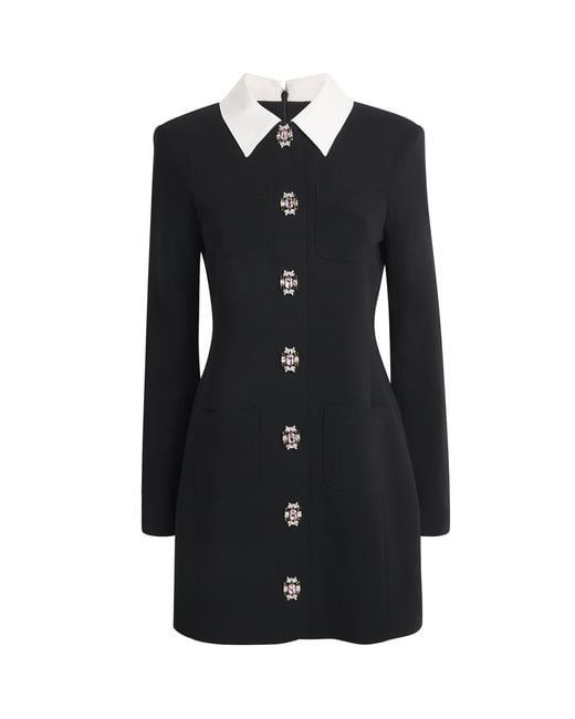 Cinq À Sept Black Cheryl Blazer Mini Dress
