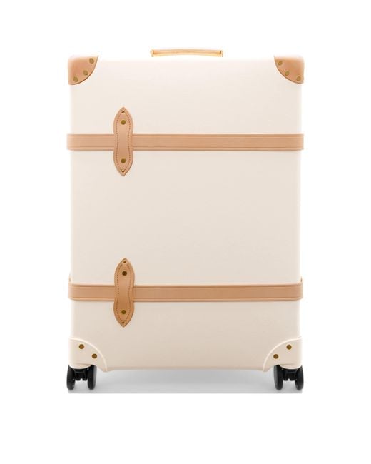 Globe-Trotter White Large Safari 4-Wheel Suitcase