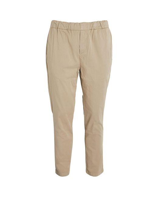 7 For All Mankind Natural Cotton-blend Jogger Chinos for men