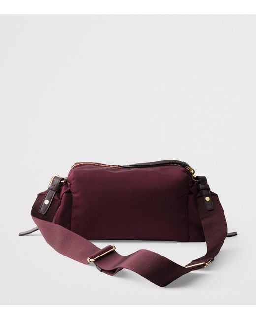 Prada Purple Small Re-Nylon & Leather Explore Bag