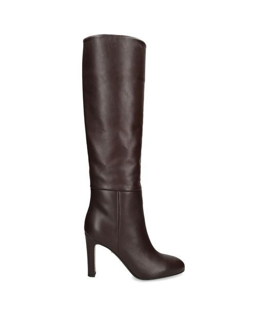 ALEVI Brown Leather Auryn Knee-High Boots 95