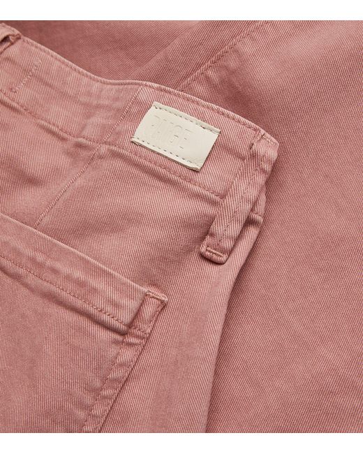 PAIGE Pink Mayslie Straight Jeans