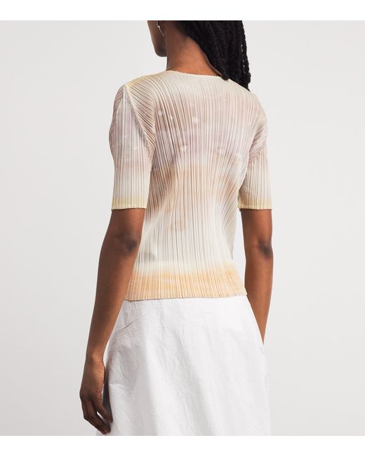 Pleats Please Issey Miyake Natural Sea Bubble Top
