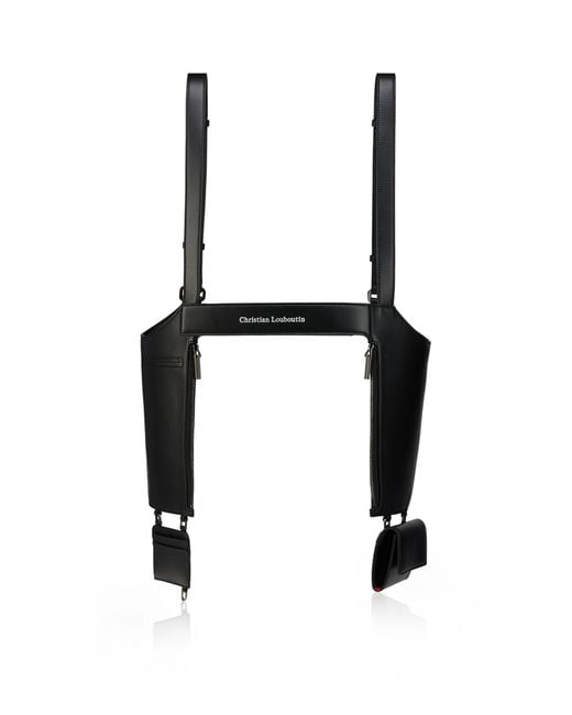 Christian Louboutin Black Tactical Leather Harness for men