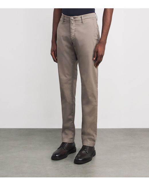 Jacob Cohen Gray Bobby Slim Trousers for men