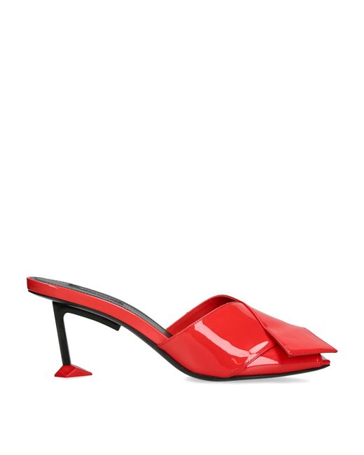 Givenchy Red Leather Boudoir Fold Mules 65