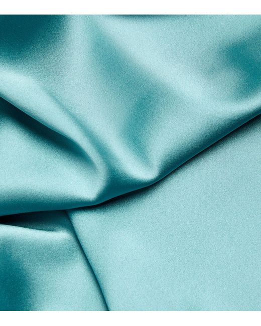 Kiki de Montparnasse Blue Silk Inset Slip Dress