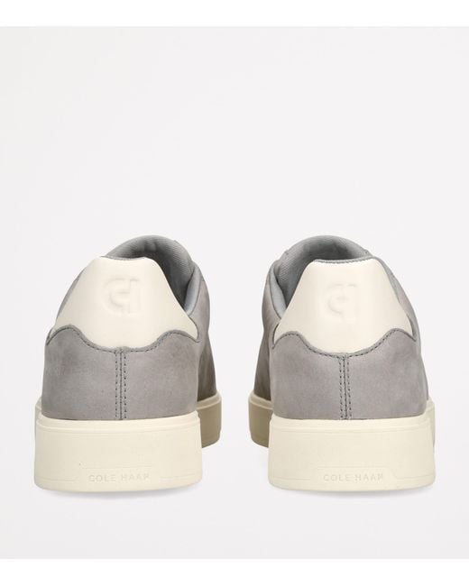 Cole Haan Brown Suede Grandprø Low-Top Sneakers for men