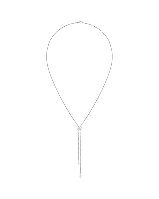 Chaumet White And Diamond Bee De Pendant Necklace