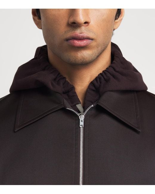 Our Legacy Black Virgin Wool Zip-Up Jacket for men