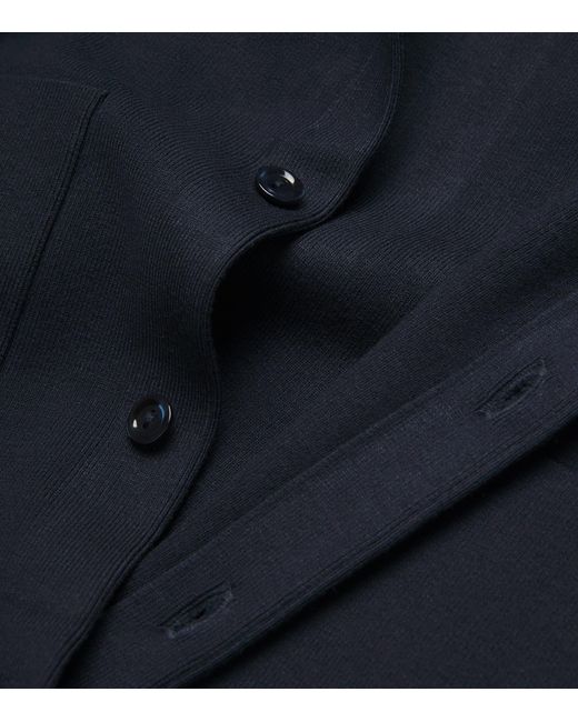 Sandro Blue Spread -Collar Cardigan for men