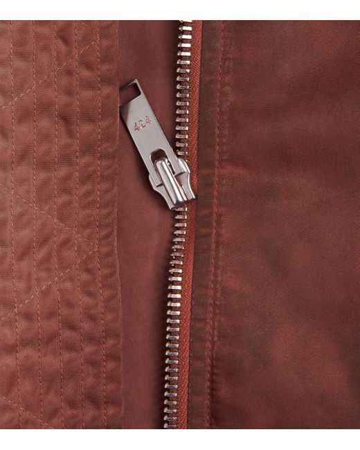 424 Brown Military Bomber Jacket for men