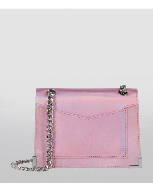 The Kooples Purple Small Leather Emily Shoulder Bag