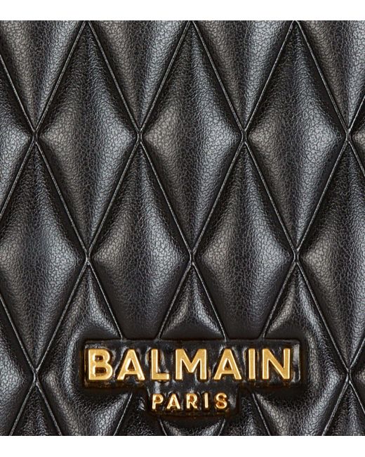 Balmain Blue Medium Leather Jolie Madame Bag