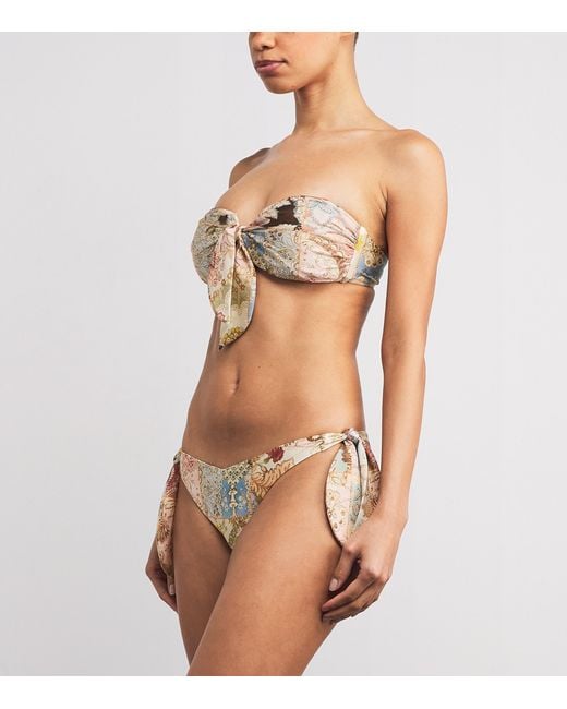 Zimmermann Natural Daylight Bandeau Bikini Top