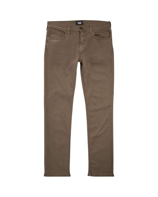 PAIGE Brown Federal Slim Jeans for men