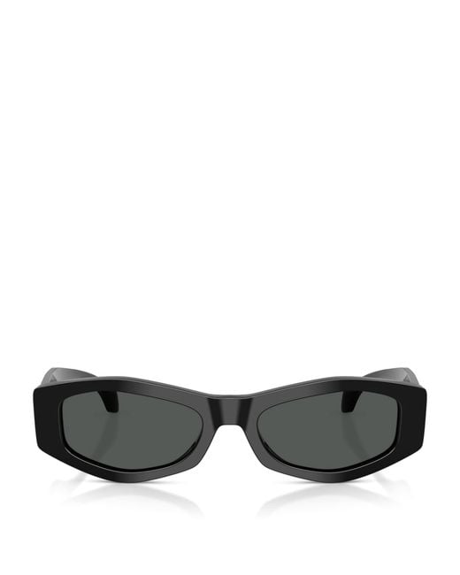 Versace Black Irregular Sunglasses