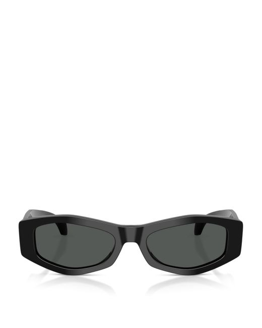 Versace Black Irregular Sunglasses