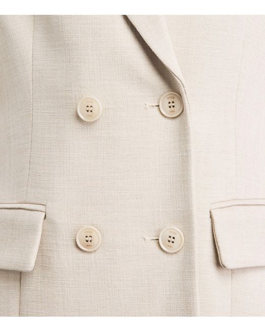 Maje Natural Double-Breasted Blazer