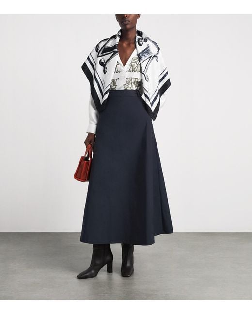 Max Mara Blue Maxi Skirt