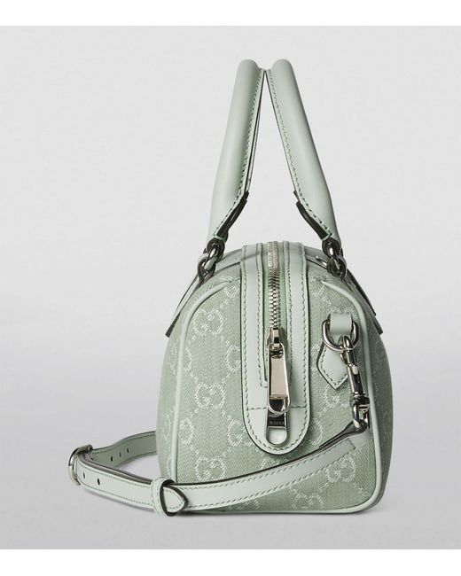Gucci Green Mini Ophidia Gg Top-handle Bag