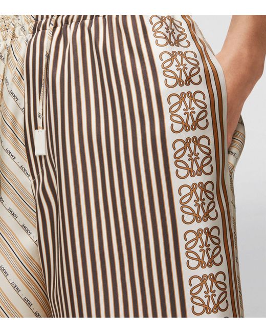 Loewe Natural X Paula's Ibiza Silk Multi-patterned Shorts for men