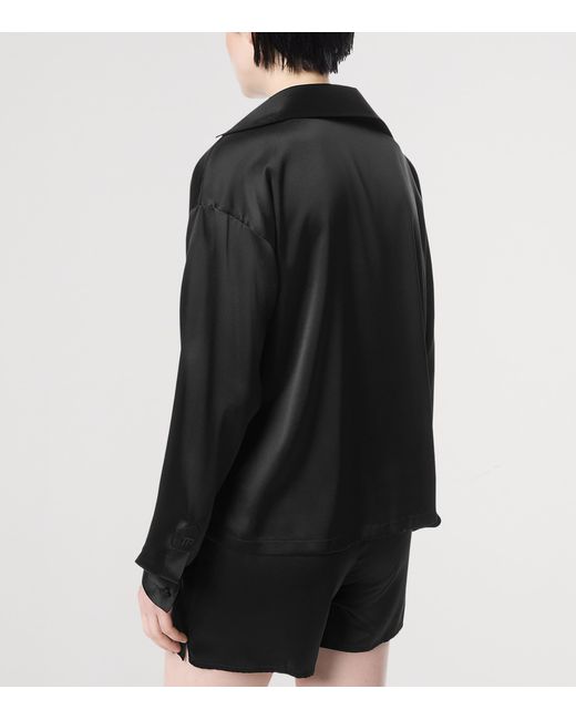Tom Ford Black Silk-Blend Blouse