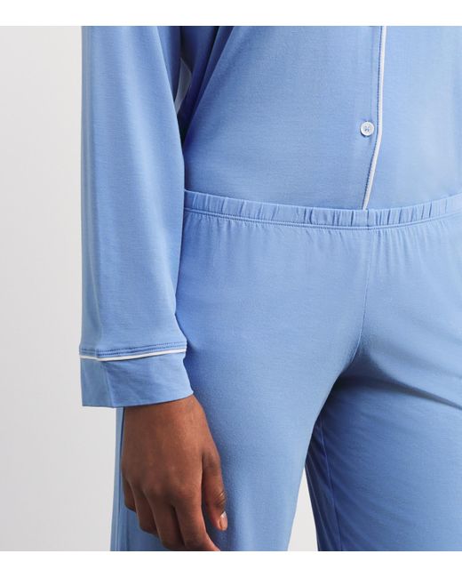 Eberjey Blue Stretch-Modal Gisele Pyjama Set