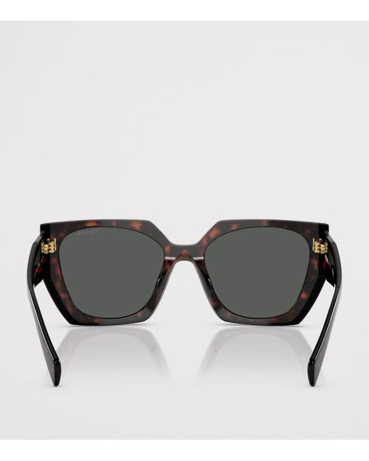 Prada Gray Acetate Pr 15Ws Rectangle Sunglasses