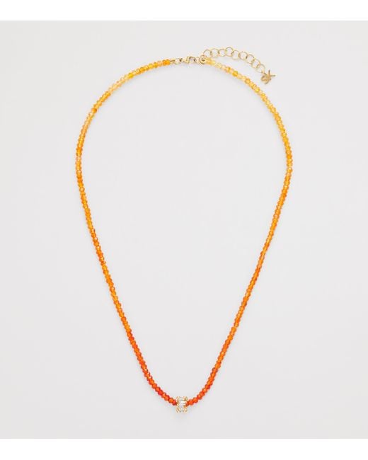Suzanne Kalan Orange Diamond And Opal Infinite Beaded Bracelet