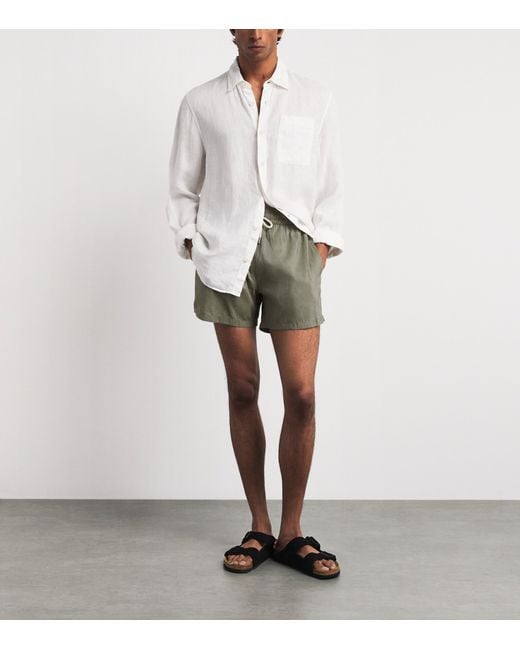 Frescobol Carioca Gray Rio Sport Swim Shorts for men