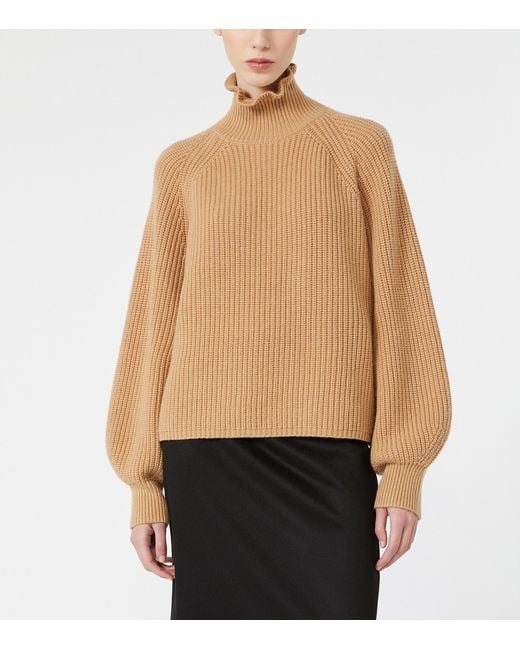 Max Mara Natural Wool-Cashmere Sweater