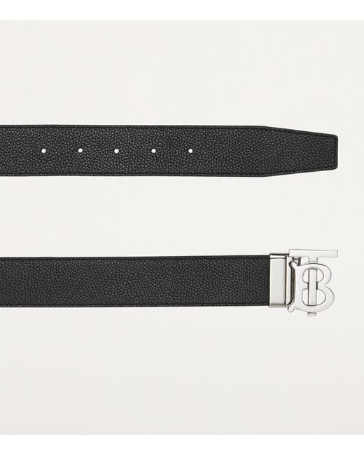 Burberry Brown Leather Reversible Belt for men