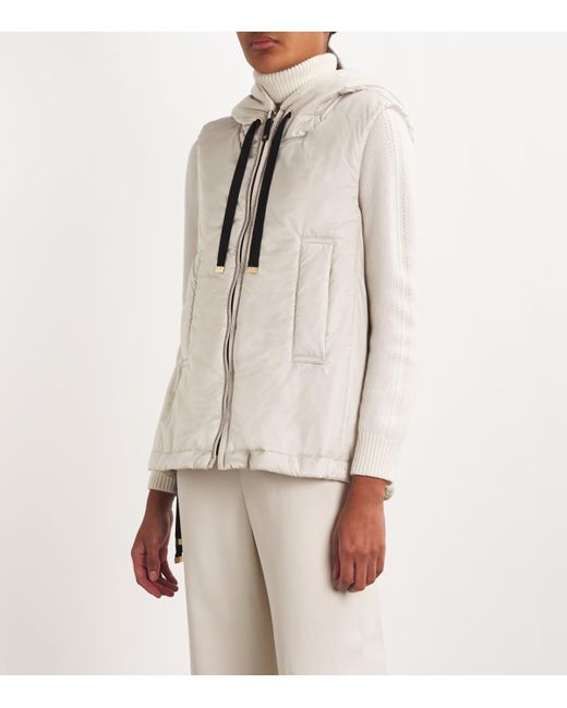 Max Mara Natural Water-Resistant Hooded Gilet