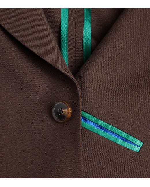 Paul Smith Brown Wool Patch-Pocket Blazer for men