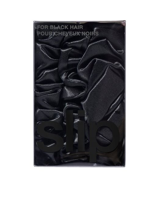 Slip Black Silk Back To Basics Scrunchies