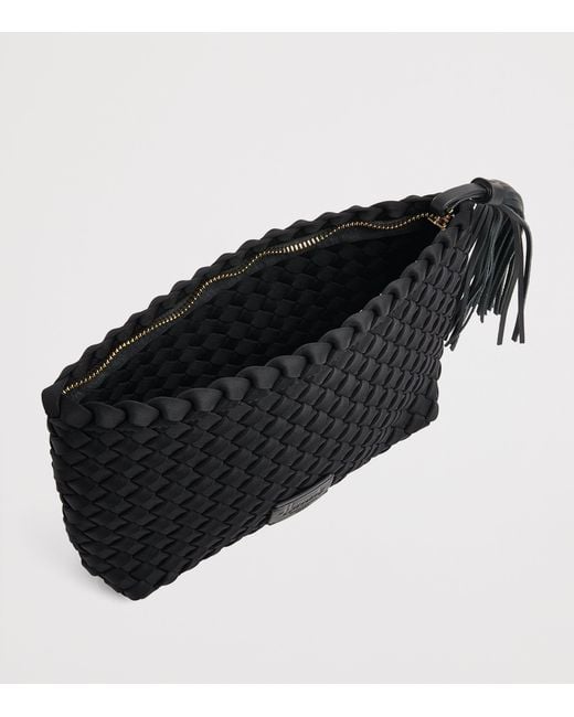 Harrods Black Neoprene Woven Pouch for men