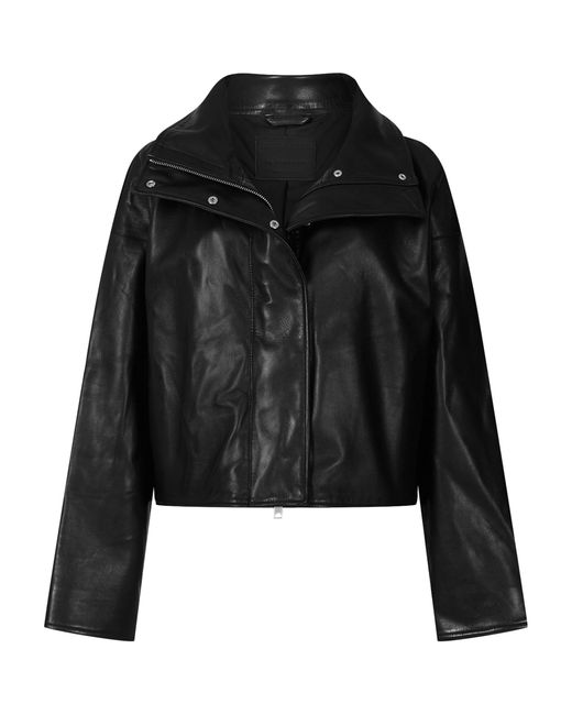 AllSaints Black Leather Ryder Jacket