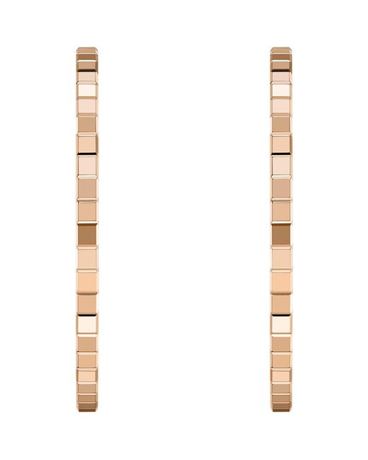 Chopard White Ice Cube Hoop Earrings