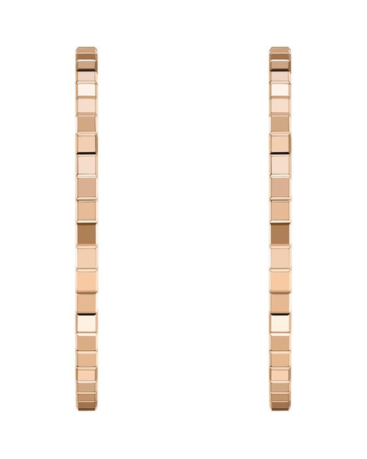 Chopard White Ice Cube Hoop Earrings