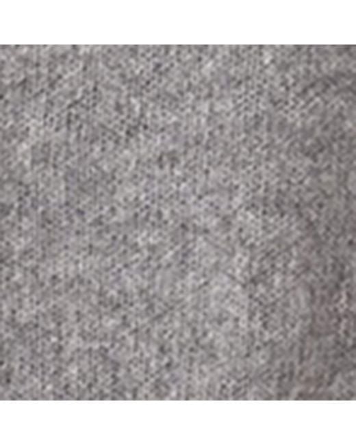 Miu Miu Gray Cashmere Logo Sweater