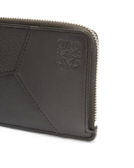 Loewe Black Leather Puzzle Card Holder for men