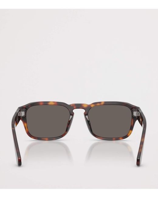 Persol Gray Tortoiseshell Pillow Sunglasses