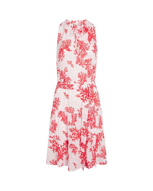 Heidi Klein Pink Scala Tiered Mini Dress