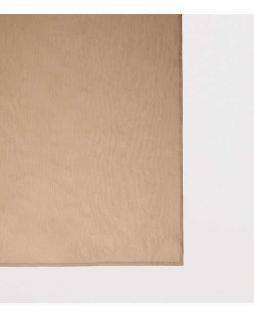 Max Mara Natural Silk-Blend Square Stole Scarf