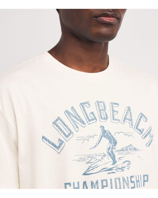 Polo Ralph Lauren White Cotton Long Beach T-Shirt for men