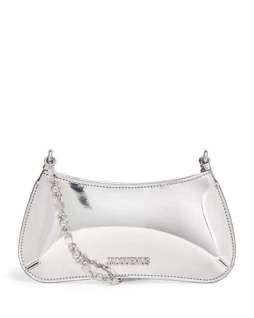 Jacquemus Metallic Small Bisou Chaine Shoulder Bag