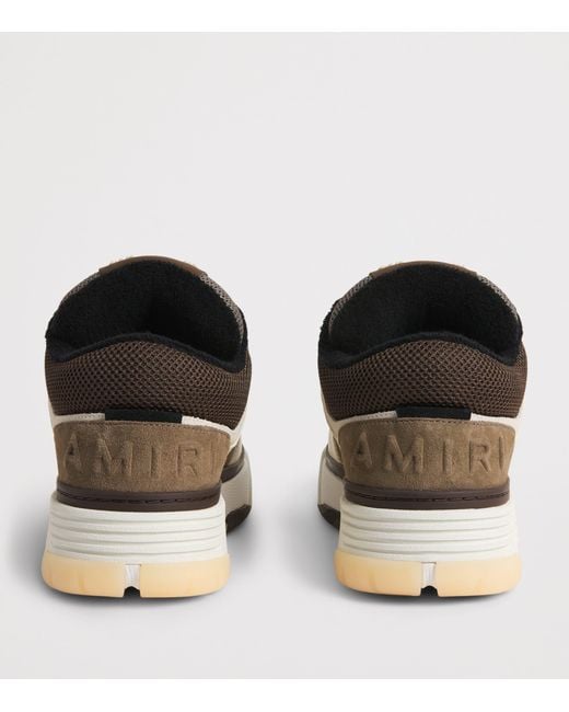Amiri Brown Leather Ma-1 Sneakers for men